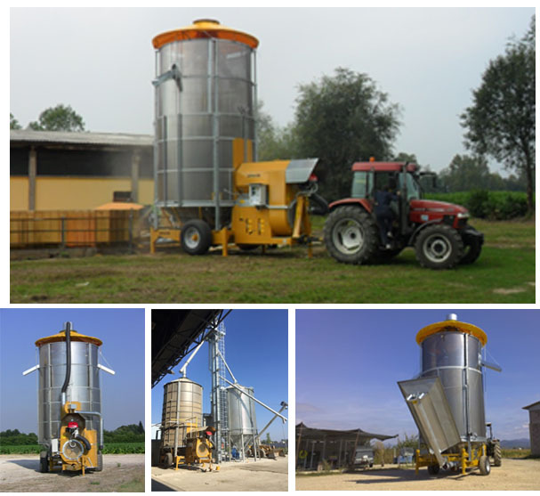 Mobil grain dryer