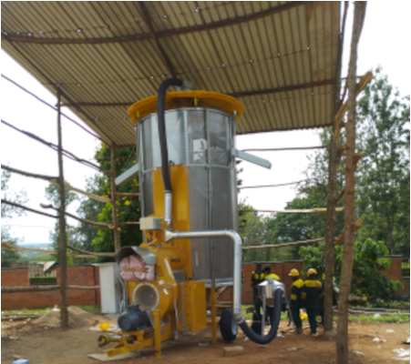 The mobile grain dryers in Rwanda