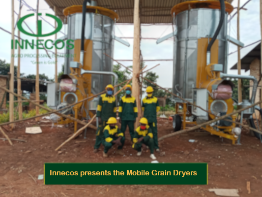 Innecos presents the mobile grain dryers